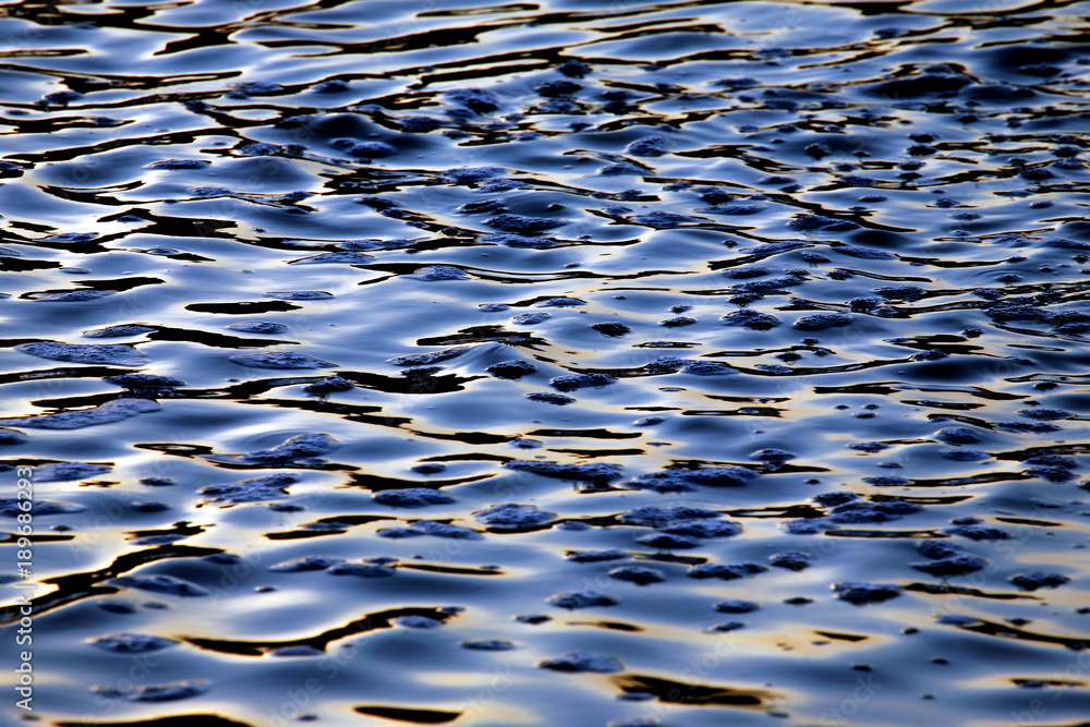 Wall mural the reflection of the sky in the wind on the water