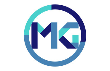 MG Global Circle Ribbon letter Logo 