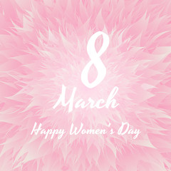 Fototapeta na wymiar March 8 international women s day. Vector greeting card.