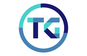 TG Global Circle Ribbon letter Logo 