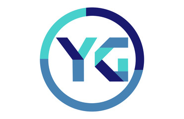 YG Global Circle Ribbon letter Logo 
