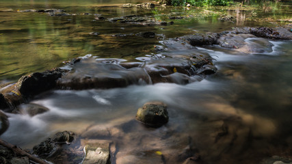 water fall in the forest 