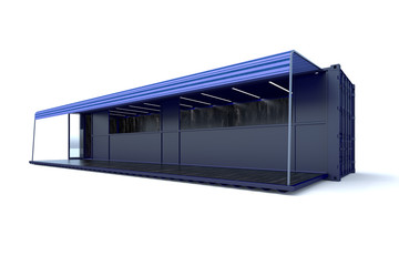 Container 3D rendering
