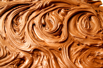 Melted chocolate as background /  By melting chocolate, you create a tool for dipping, topping, and...