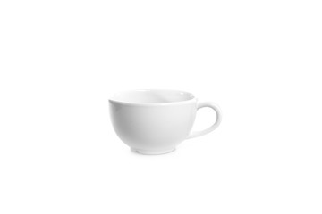 Empty cup as background / A cup is a small open container used for drinking and carrying drinks. It can be made of wood, plastic, glass, clay, metal, stone, china or other materials