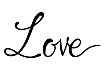 LOVE Handwritten ink