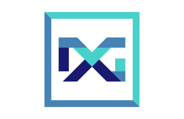DG Square Ribbon Letter Logo 