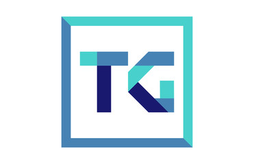 TG Square Ribbon Letter Logo 