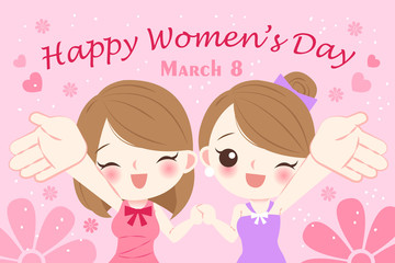happy woman day concept