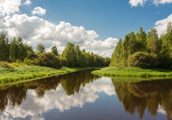 Obraz premium river in summer