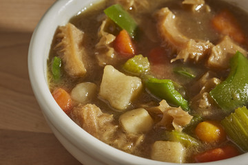 Pepper Pot Soup, a traditional tripe soup from Pennsylvania