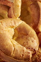 A plate of small Yorkshire Puddings, called 