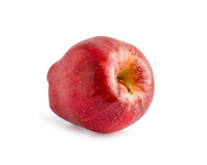 Red apple isolated on a white background with clipping path