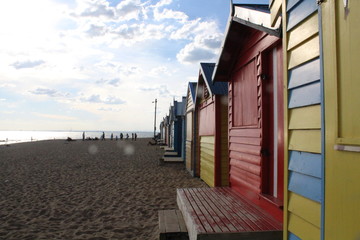 Brighton Beach Bathing Boxes