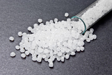 Plastic pellets. Transparent Polyethylene granules. Plastic Raw material .High Density Polyethylene...
