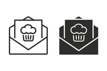 Muffin vector icon.