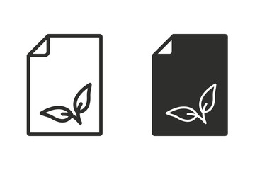 Ecology vector icon.