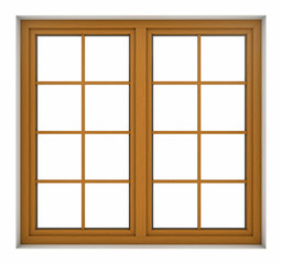 Wooden window frame