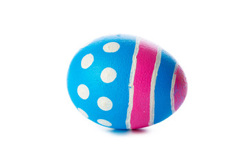 easter eggs isolated on white