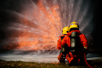 Fire drills in the training center regularly to get ready.