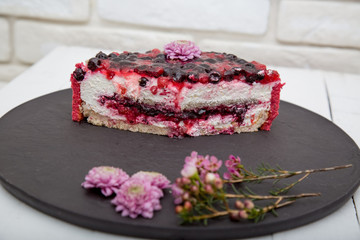 Mix berry cake or cheesecake