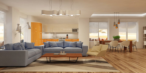 Modern house interior