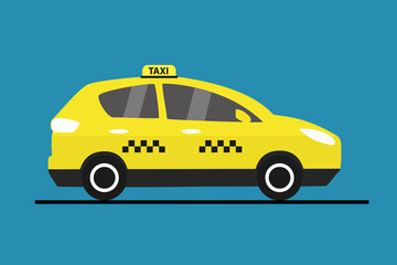 Yellow taxi car 