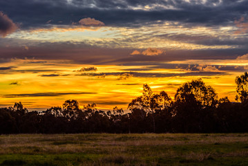 The colours of an Australian sunset