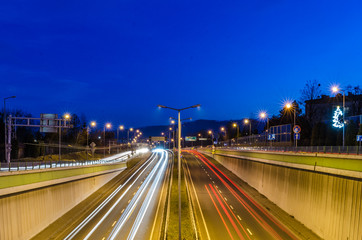 Fototapeta premium Bielsko-Biała skrzyżowanie