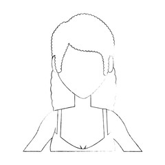 young woman in swimsuit