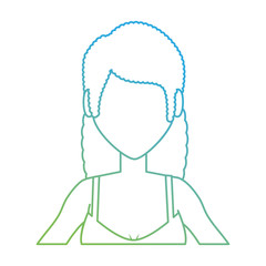 young woman in swimsuit