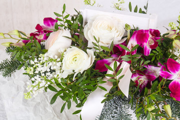 Fresh roses bouquet