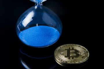 Kripto para bitcoin ve kum saati