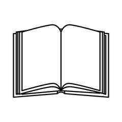 text book isolated icon