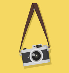 hanging vintage camera with Screw head