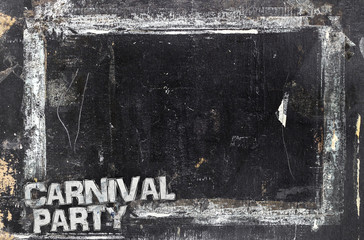 Carnival Party chalkboard background