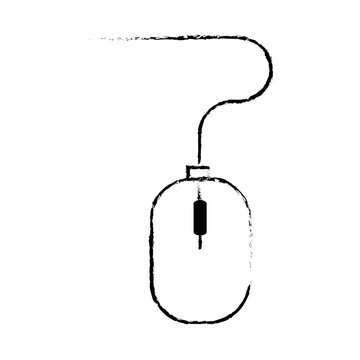 computer mouse isolated icon