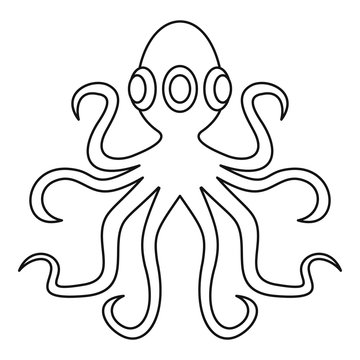 Octopus, icon outline