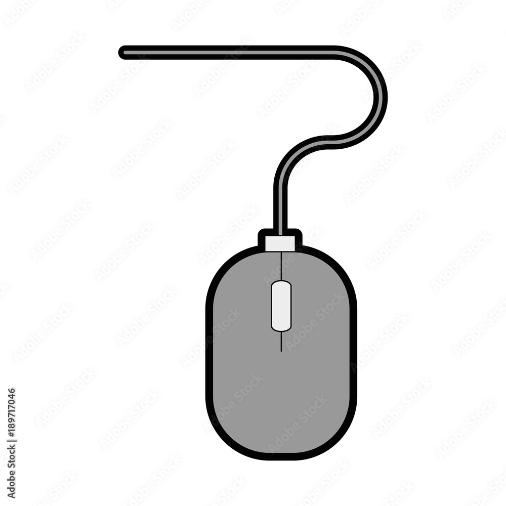 Poster computer mouse isolated icon