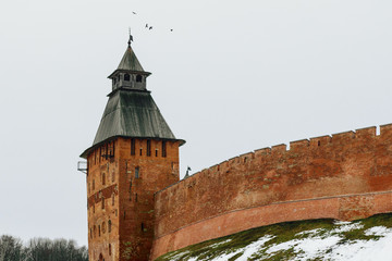 Novgorod Kremlin in winter