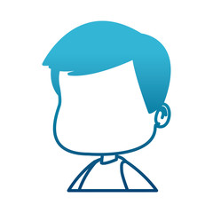 Faceless boy cartoon icon vector illustration graphic design