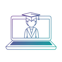 laptop computer with graduated