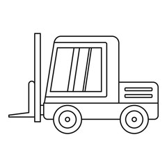 Stacker loader icon outline