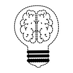 bulb light with brain