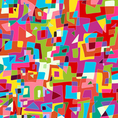 Rainbow creative abstract background, mosaic