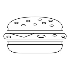 Burger icon outline