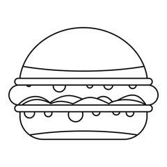 Burger icon outline