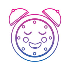 happy clock kawaii icon image vector illustration design  