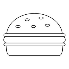 Burger icon outline