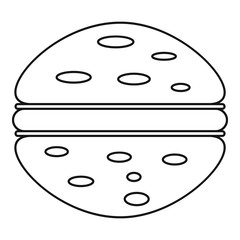 Burger icon outline